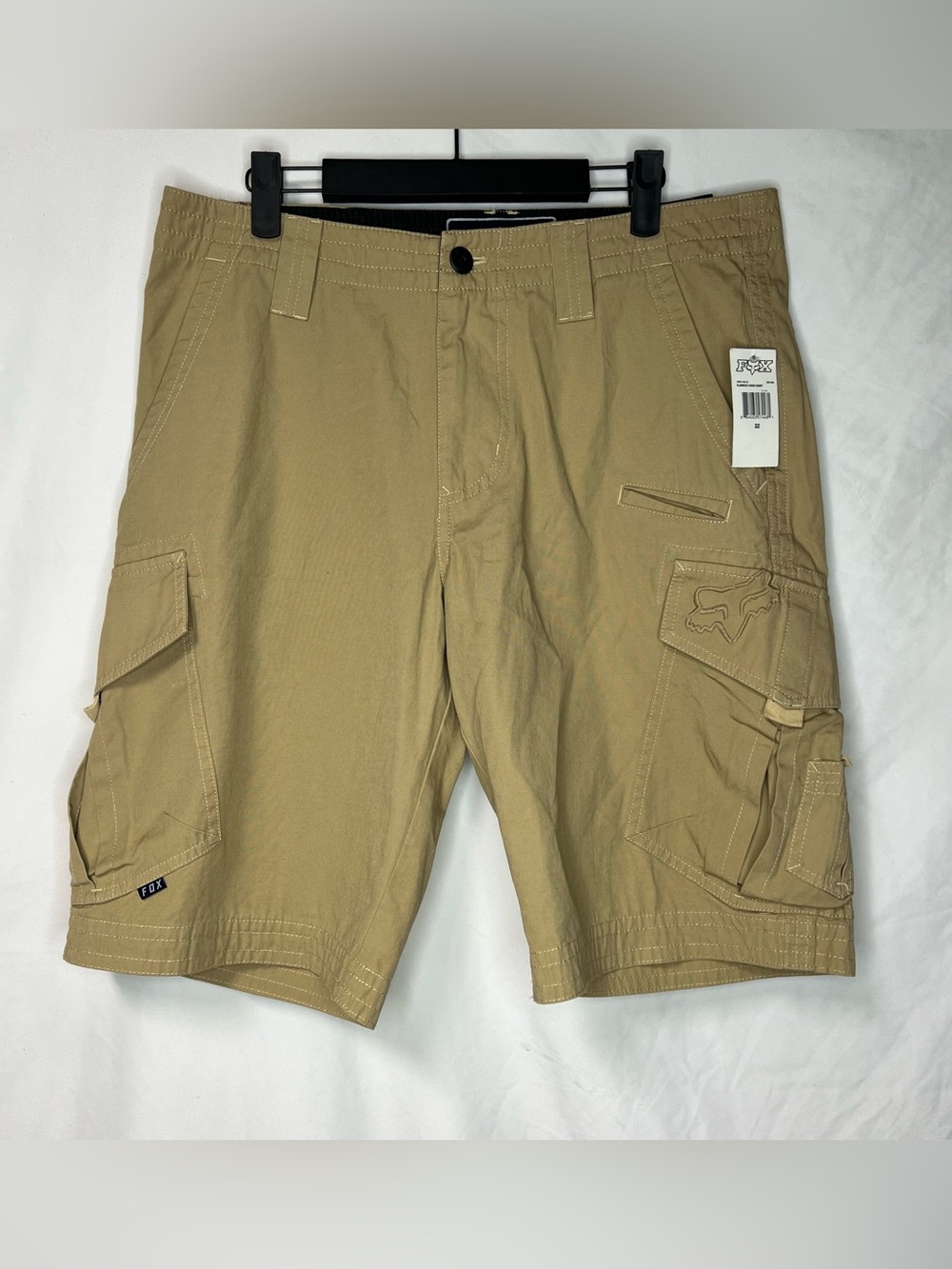 Vintage Y2K Fox Racing Slambozo Cargo Shorts Mens 32 Khaki NWT